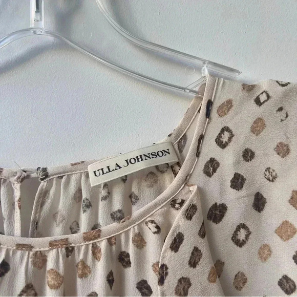 Ulla Johnson 100% Silk Dorothea Midi Dress - Safari Shibori Print - Size 4 - Picture 8 of 16